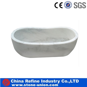 White Marble Polishing Bathtub Factory Sale,China Carrara White Marble,Guangxi White Marble Bath Tub