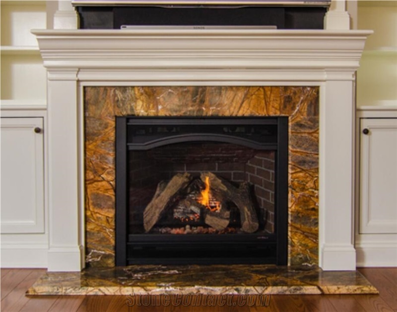 Marble Fireplaces Mantel, Modern Style Fireplace