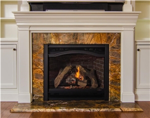 Marble Fireplaces Mantel, Modern Style Fireplace