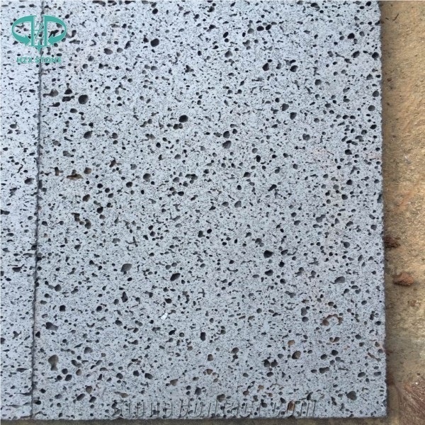 Basalto/Andesite /Volcanic/Blue Stone /Hainan Black Stone/Lava Stone with Micro Hole Honed Sawn Cut Tiles for Swimming Pool
