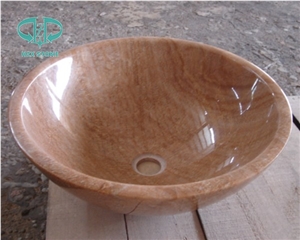 Beige Travertine Wash Bowls, Beige Sinks Made by Natural Stone, Scabos Travertine Basins