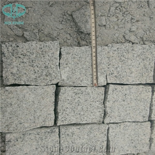 Cheap G603 Cubestone,China Light Grey,Mountain Grey,Padang White,Seasame White,Natural Split Cubestone for Grey Paving Stone,Walkway Pavers,Exterior Pattern,Garden Paving,Cobble Stone