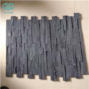 China Black Slate Cultured Stone/Slate/ Veneer Stone Ledges Chinese Cheap Wall Cladding, Stone Wall Veneer Stone,Blue Black Slate Cultural Stone