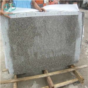 China G664 Granite Slabs, Luna Pearl Granite, Luoyuan Bainbrook Brown Big Slabs, Black Spots Brown Granite, Misty Brown, Polished Granite Gangsaw Slab & Strips(Small Slabs)&Tiles & Customized