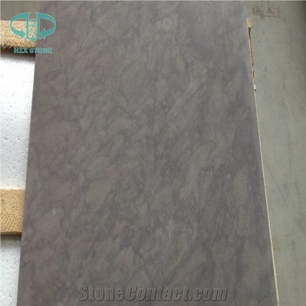 China Lilac Purple Wood Vein Grain Sandstone Wenge Sandstone Honed Slabs & Tiles, Wenge Stone