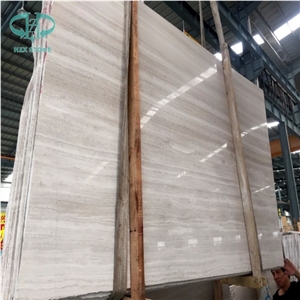China Wooden White Marble Wall Cladding Covering Tiles, Wooden Grey Marble Slab, Wooden Vein Marble,Guizhou Serpeggiante, White Timber Marble Tile, Chinese Silver Palissandro