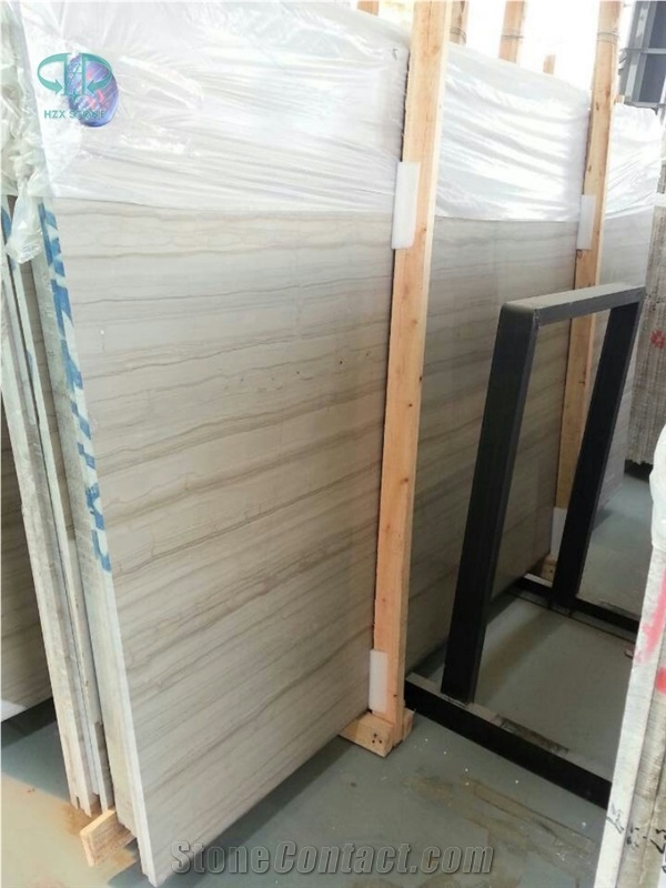 Chinese Athen Grey Wooden, Athen Wood Grain Marble Slabs