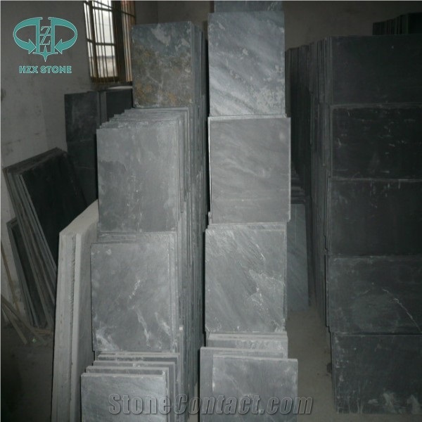 Chinese Black Slate Tile, Blue Slate Paver,Slate Flooring, Black Slate Opus Pattern