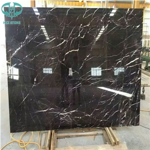 Chinese St. Laurent Black Marble Slabs for Flooring Building Material