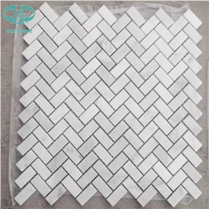 Dynasty White Marble Maosic Tiles,Eastern White Marble Mosiac Tile ,China White Marble Polished Mosaic Tiles