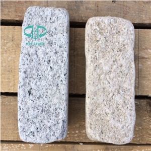 G603 Grey Granite Cube Stone, Bianco Granite, Cobble Stone, Paving Stone