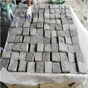 G654 Chinese Granite Cubestone,Padang Dark, Sesame Grey, China Impala Black,Dark Grey Granite Cubestone Pavers,Exterior Pattern for Landscaping Stone,Driveway Paving Cubestone
