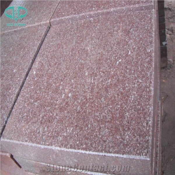 G666 Red Porphyry Shouning Red Flamed Tiles for Paving