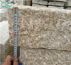 G682 Granite Kerbstones,China Yellow Rustic, Padang Giallo,Golden Sand,Sunset Gold Pineappled Yellow Granite for Landscaping Kerbstone/Building Stones/Road Stone