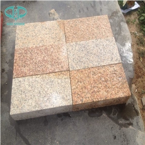G682 Granite,Misty Rusty Yellow, Giallo Rusty, Desert Gold,Giallo Fantasia,Giallo Ming, Giallo Rustic, Gold Leaf China, Golden Peach, Padang Amarillo Flames Bush Hammered Pineapple Pavers