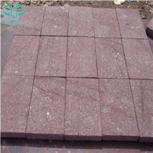 G699 Flamed, Dayang Red Porphyry Walkway Floor Paving Stone Tile,Dayang Red G699 Granite Outdoor Stone Tile Paving Material