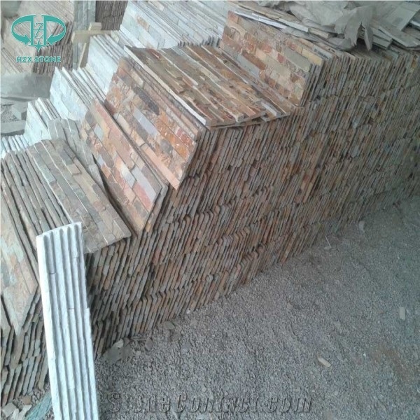 Golden slate, Stone Siding,Stone Wall Veneer Stone,Cultural Stone for wall cladding