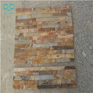 Golden slate Stone Siding,Stone Wall Veneer Stone,Cultural Stone for wall cladding
