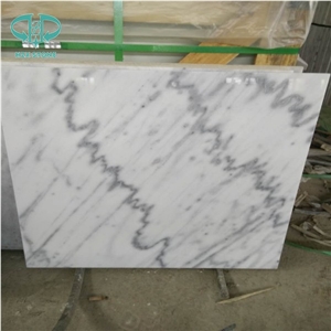 Guangxi White Cloud White Marble White Lightning China Carrara White Marble Polished Slabs and Tiles