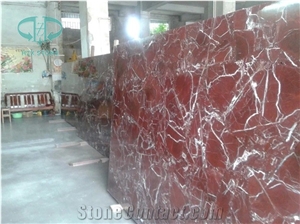 Polished/Honed/Antique Rosso Lepanto Marble Slab/Turkey Red Marble for Wall/ Flooring/ Window Sill/Countertops/Decoration, Etc.