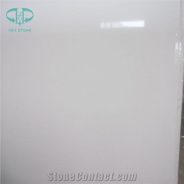 Pure White Quartz Stone Slabs, White Quartz Stone Flooring Tile, White Color Quartz Caesarstone, Pure White Quartz