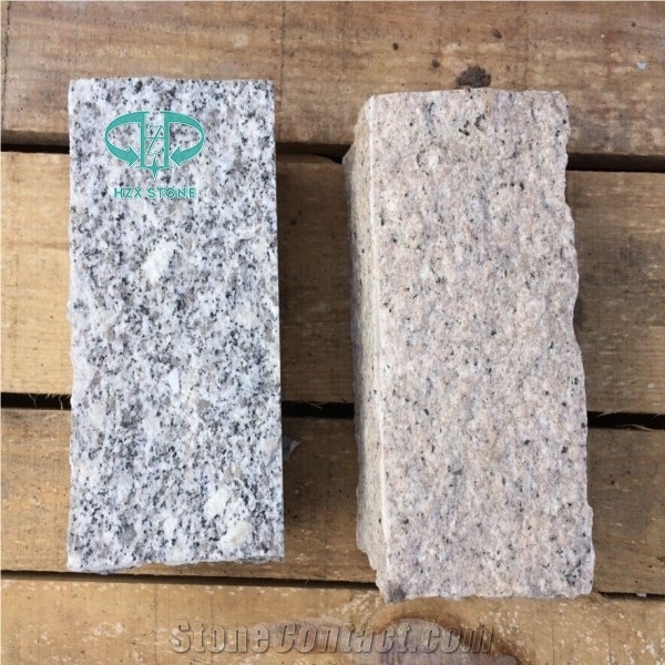 Tumbled Grey Granite, Natural Rusty Yellow Granite G682 Road Pavers,Paving Stone