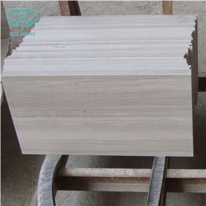 Vein Cut White Wooden Marble Tile, China Grey Wooden Marble Floor Covering Tiles, Timber Wooden Marble Wall Covering Tiles, Guizhou Marble Pattern