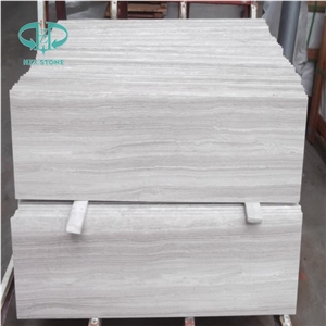 White Wood Marble Slabs Tiles/China White Marble/Wall Covering Building Tiles/Wooden Marble Floor Slabs Tiles