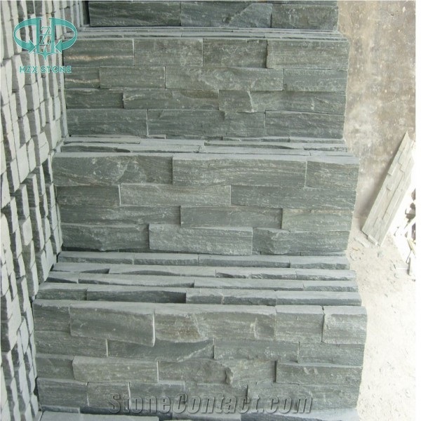 Yellow Wood Culture Stone, Natural Split Surface, on Sale China Rusty Quartzite Cultured Stone, Wall Cladding, Stacked Stone Veneer, Corner Stone Clearance