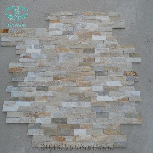 Yellow Wood Culture Stone Natural Split Surface On Sale China