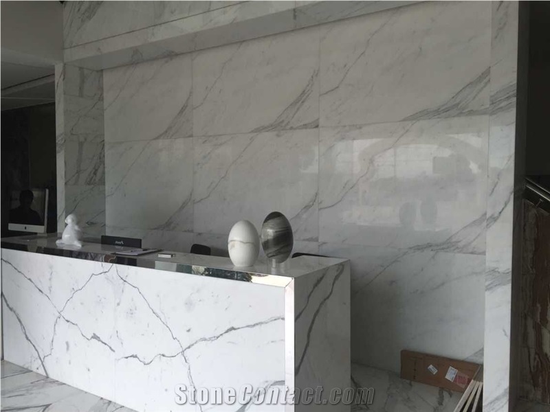 Calacatta Marble,Italian Polished White Marble Decoration,Calacatta Book Matched Floering and Walling Tiles Ans Slabs
