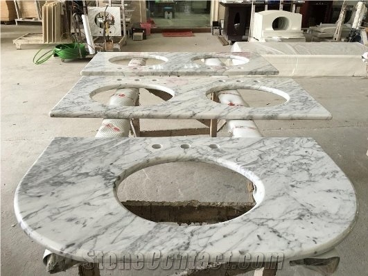 Carrara Cd Marble Vanity Tops for Bathrooms