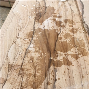 China Yellow Sandstone,Landscape Yellow Sandstone,Book Matched Yellow Sandstone Interior Decoration Tiles and Slabs