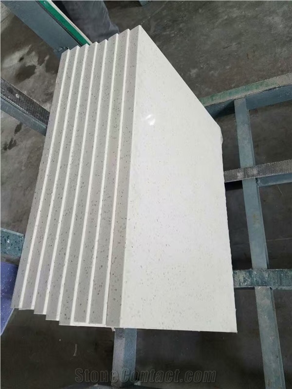White Engineered Quartz Stone Vanity Tops for Bathroom Projects