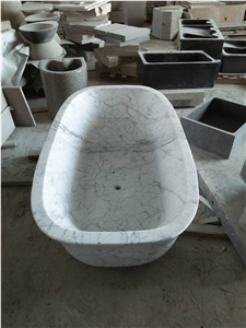 White Marble Bath Tubs With Solid Surface Bathtubs For Bathroom