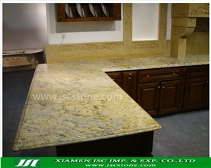 Golden Flower Granite Kitchen Countertops