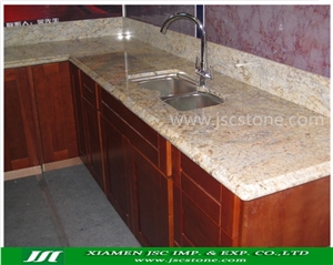 Golden Flower Granite Kitchen Countertops