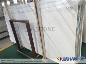 Volakas White Marble Tile, Volacas White Marble Steps, Greece White Marble Staircase Steps and Risers Used for Interior Floor Tile, Commercial Stair Tiles