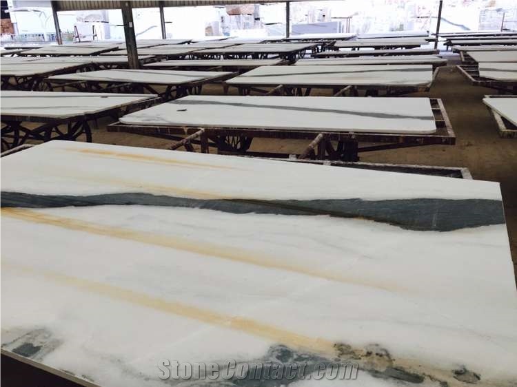 Panda White Marble, Chinese Marble, Slabs or Tiles, for Wall or Flooring Coverage