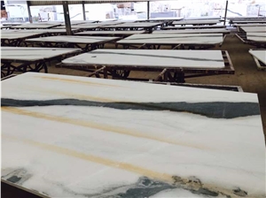 Panda White Marble, Chinese Marble, Slabs or Tiles, for Wall or Flooring Coverage