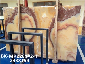 Red Dragon Onyx, Yellow and Red Onix, Slabs or Tiles for Background Wall or Flooring Coverage