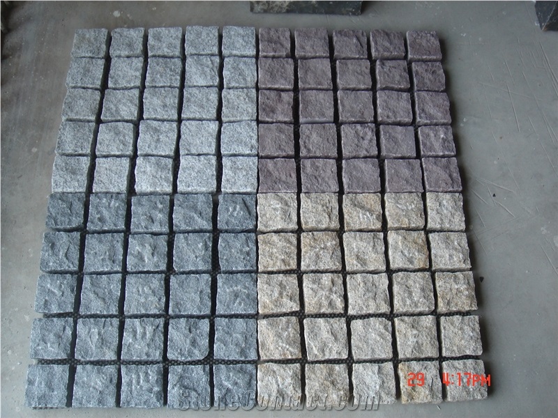 Cube Stone, Beautiful Cube Stone, Popular Chinese Cube Stone, Colorful Cube Stone, Paving Sets, Flooring Covering, Exterior Pattern, Circular Sector Paving, Colorful Paving Set