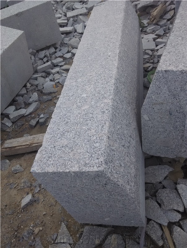 G341 Grey Kerb Stone, Grey Flamed Granite Kerbstone, China Hot Sale Kerb Stone,Side Road Paver, Floor Covering,Outside Kerbstone Cheap Pirce