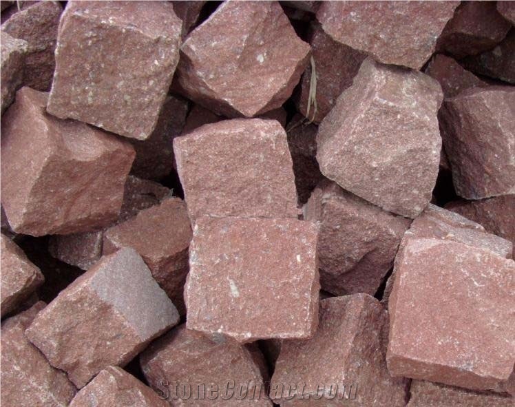Putian Red Granite, Tube Stone, Beautiful Tube Stone, Cube Stone & Paver