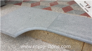 Bullnosed G654 Granite Sesame Grey Swimming Pool  Pool Tread