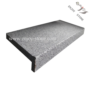 New G603 Granite Swimming Pool Coping (Rabated Square Edge), Sesame White Granite Pool Coping/China Grey Granite