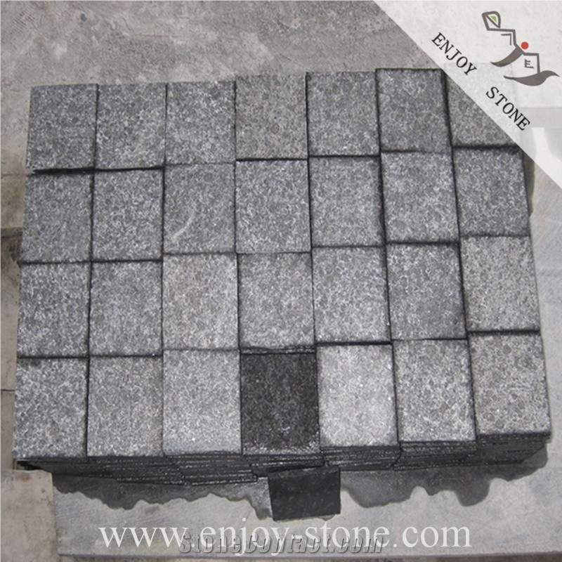 Paving Stone/Black Basalt Paving/Cobble Stone/Pavers/Crazy Pavers/Basalt/Basalto/Andesite/Lava Stone Cube Stone