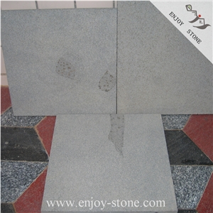 Sawn Basalt Sandblasted Tile, China Grey Basalt