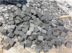 Zhangpu Black Basalt Cube Stone Natural Split For Walkway/Driveway/China Black Basalt Outdoor Paving