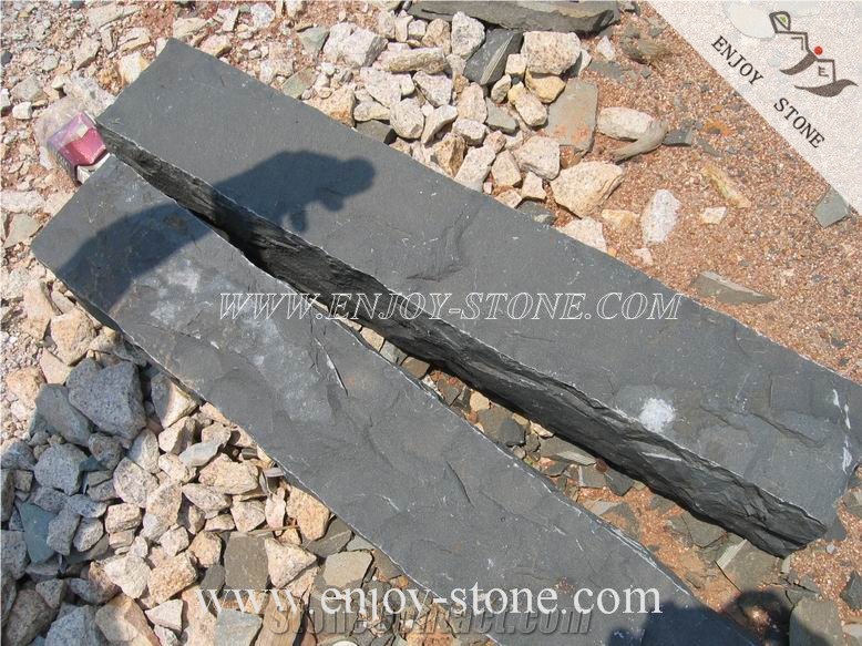 ZP Black Basalt Palisade, Zhangpu Black Basalt Cleft Natural Split Palisade/Column/Pillars